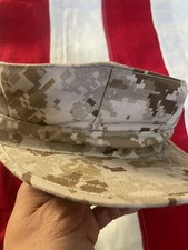 NWU Type II AOR- 1 Military Navy Dessert Camouflage 8- Point Utility Cap