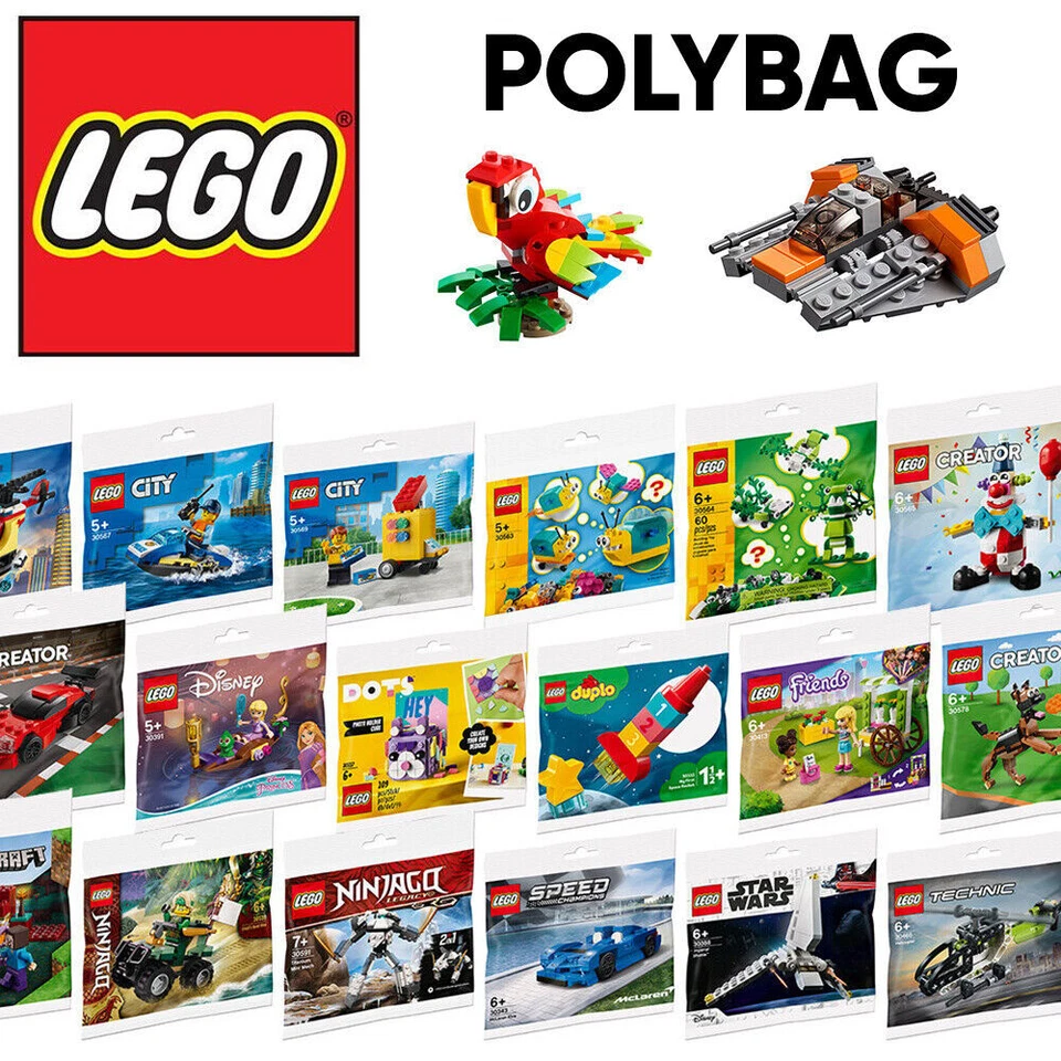 LEGO Polybag NEW - Star Wars, Harry Potter, Marvel, Ninjago, Mario, Creator - Image 2 of 2