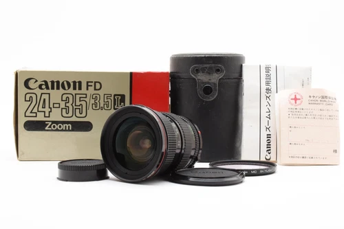 【 MINT+++ in Box 】 Canon New FD NFD 24-35mm f3.5 L Zoom Lens For SLR From JAPAN