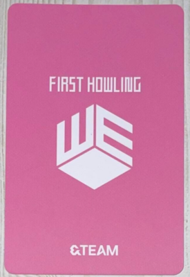 &TEAM HARUA First Howling : WE Weverse JAPAN POB Official HOLOGRAM