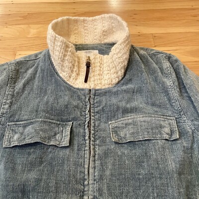 極美品visvim(ビズビム)REDWOOD KNIT CLR JKT KANO Visvim REDWOOD KNIT Collar Jacket KANO Cotton Size 1 Made In Japan
