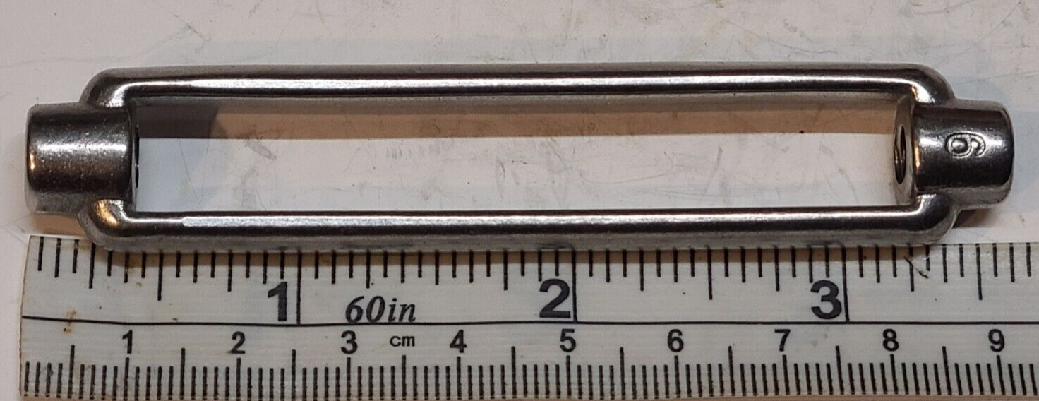 STAINLESS STEEL TURNBUCKLE OPEN FACE #6 RIGGING