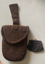Vintage K  G Paris New York Charlet Evening Bag With Coin Purse Copper Beading