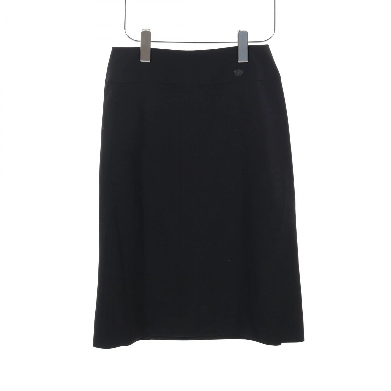 Set gonna giacca bottoni CHANEL COCO Mark P17768V09938 lana nero usato don