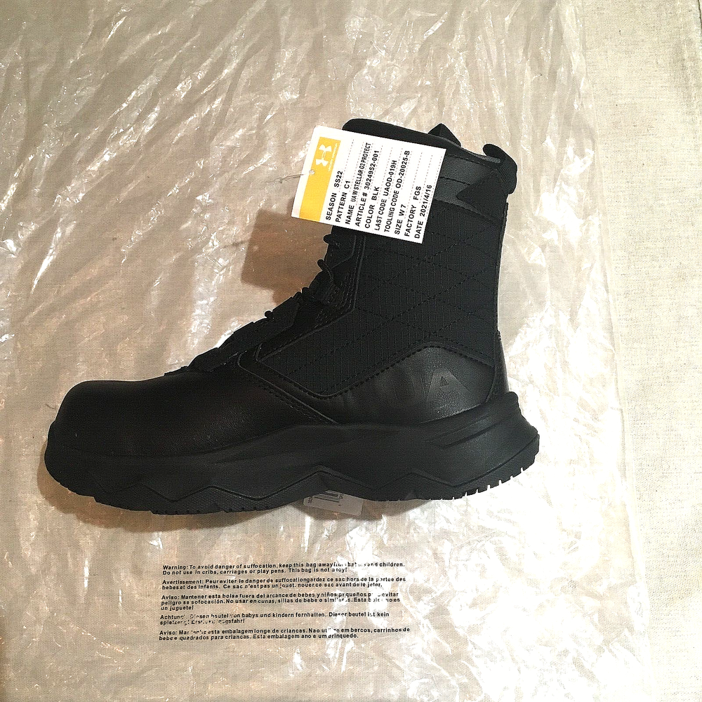 Under Armour Womens Stellar G2 Tactical Boots Size 7 Toe Protection