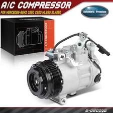A/C Compressor w/ 6SBU16C Style & 6-Groove Pulley for Mercedes-Benz C250 C300