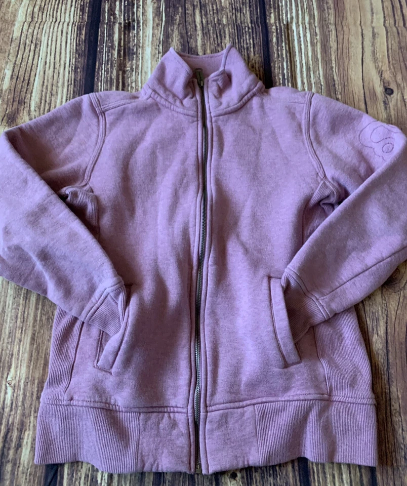 Carhartt Girl's Long Sleeve Full Zip Mock Neck Pink Sweatshirt Size: S (4-6) - Image 3 of 4