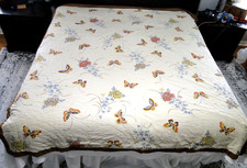 Vintage Quilt Butterfly Earth Tones Boho