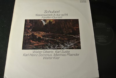 SUSKE, OLBERTZ Schubert Forellen-Quintett / DDR 1B/2D Matrix LP 75 ETERNA 825873