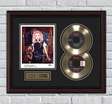 Cyndi Lauper Framed Gold or Platinum 45 Record w/ Reproduction Signatures