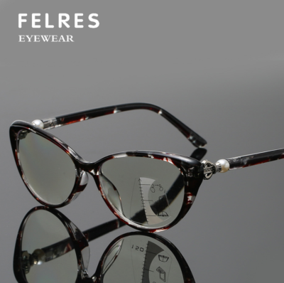 Occhiali Da Lettura Fotocromatici Da Donna Occhiali Da Vista Per Computer Da Donna Occhiali Da Vista Hyperopia Anti Blue Light Change Color Reader - Foto 5