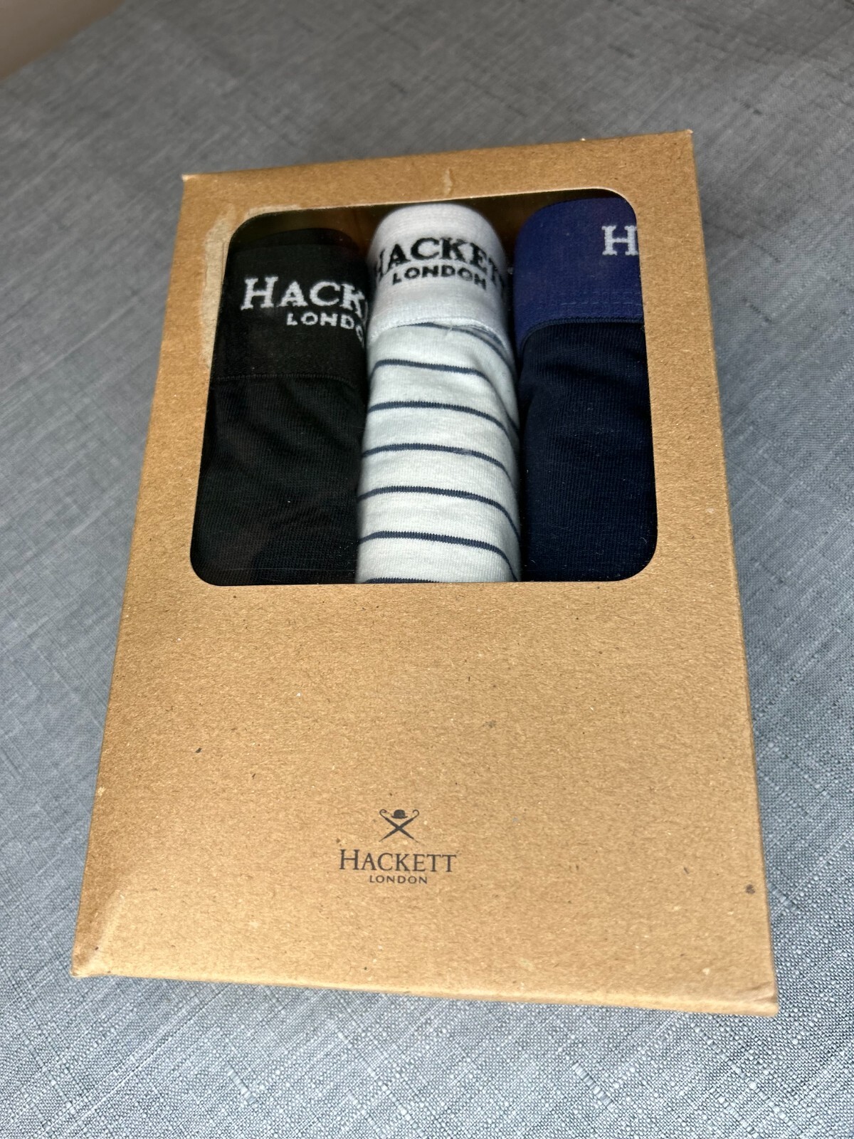 HACKETT London Mens 3 Pack Jersey Boxer Shorts Boxed Sizes S2XL 36
