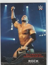 2016 Topps Heritage WWE The Rock Tribute Card #21 Wins Tag Champs With Jericho