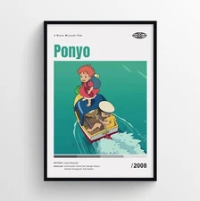 Ponyo Movie Poster Print, Wall Art - Unframed