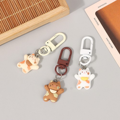 Lovely Cartoon Little Cat Keychain Creative Keyring Pendant Bag Hanging Gifts