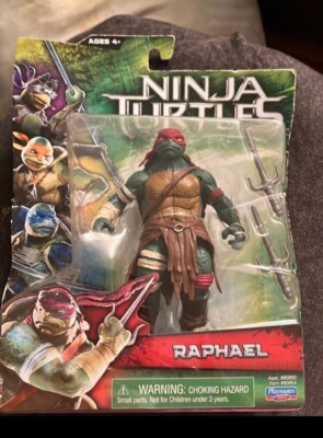 2 nijia turtles new in pack blue and red Raphael and Leonardo 