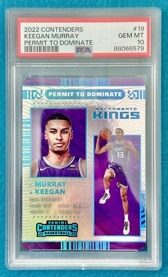 2022-23 Contenders Keegan Murray PERMIT TO DOMINATE (RC) PSA 10