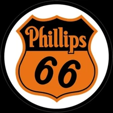 PHILLIPS 66 SHIELD ROUND ALUMINUM SIGN