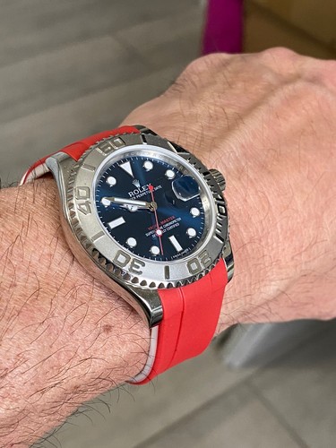 20mm Dial Color RED/WHITE Vulcanized 