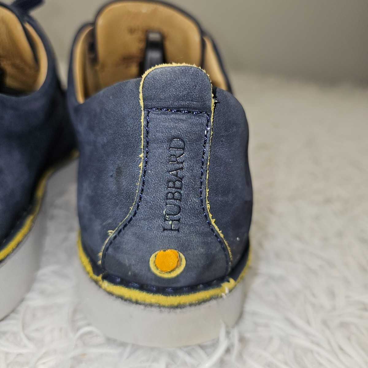 Mens Samuel Hubbard Blue Leather Lace Up Casual Oxford Style  display picture 3