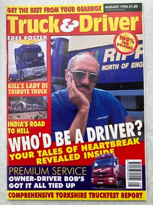 TRUCK & DRIVER AUGUST 1998 - HARDCASTLE RENAULT - INDIAN TATA