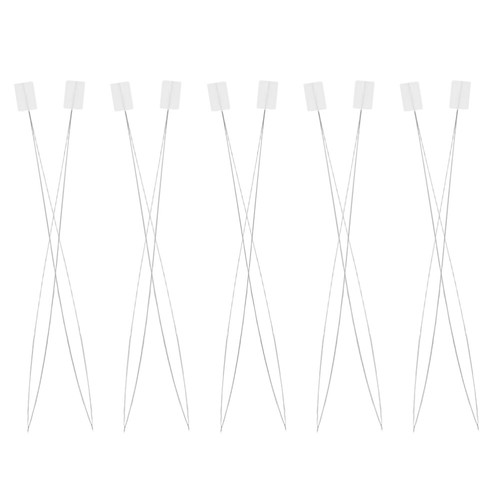 10 Pcs Threader Needle Threaders for Beading White Sewing Embroidery Craft Tool