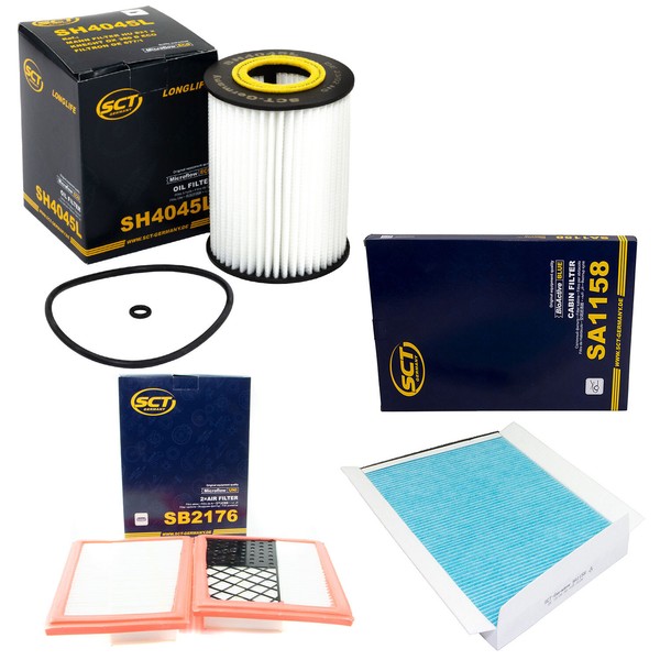 Inspektionspaket Filterset SCT FüR Mercedes C-Klasse W203 CLK C209 A209 224 PS-image