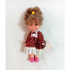 Vtg Cherry Merry Muffin Doll Chocolottie Gently used Brunette 6" Cupcake doll