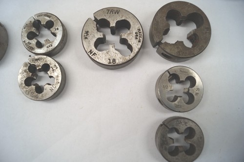 LOT (28) Morse TRW Ace Round Split Thread Dies 8/32" to 2" HSS USA E153 - Picture 8 of 9