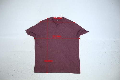 Old Navy Soft Washed Short Sleeve Henley T-Shirt Raising Arizona Red Mens 2XL - Picture 4 of 11