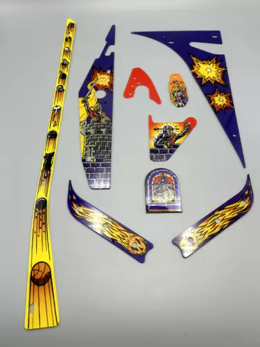 Williams pinball Medieval Madness new never used partial plastic set