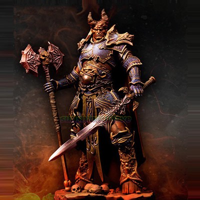 Unpainted 75MM Resin Figure Model Fantasy Warrior Garage Kit Character Statue | eBay
