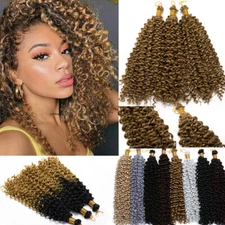 14 inch 1/3/5 Pack Water Wave Marlybob Crochet Braids Synthetic Hair Extensions
