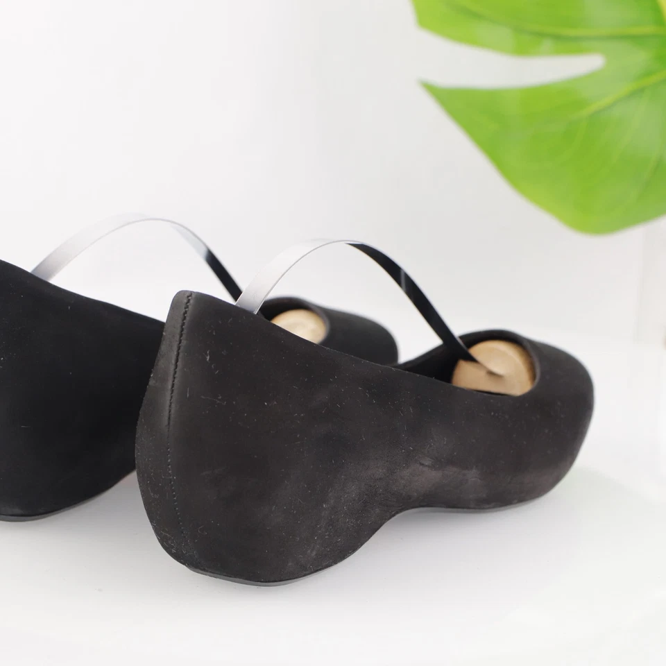 Zapato informal Camper para mujer Sinuosa Pump talla 40 9 negro nobuck tacón de cuña bajo Foto 3 de 4