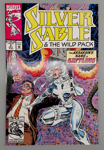Silver Sable & The Wild Pack Lot #1 2 3 4 Marvel Comics #1 Signed Steven Butler - Picture 6 of 12