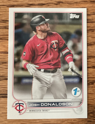 2022 Topps Series 1 First 1st Edition Base Card Josh Donaldson, Minnesota Twins