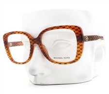 Michael Kors Perth Eyeglasses MK 4104U 3555 Glasses Brown MK Logo 53mm with Case