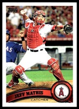 Jeff Mathis 2011 Topps #474 Angels MLB READ FREE SHIPPING AutographDen