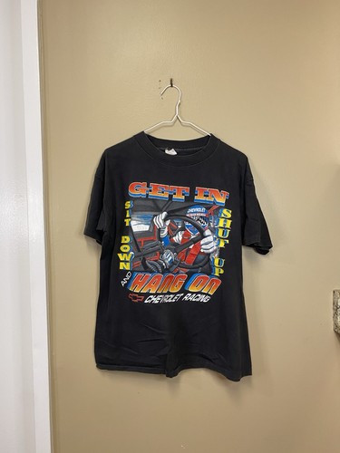 Sports Img Chevrolet Racing Graphic Black Men's T-Shirt