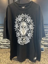 Vintage 2008 C.M. Punk WWE Straight Edge Wrestling T-Shirt Sz 3XL Black Y2K Rare