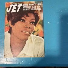 Vintage Jet Magazine Jan 6 1972, Dionne Warwick cover
