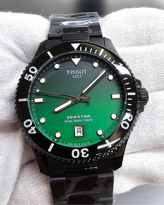 Tissot SeaStar 1000 Quartz 40mm Green-Black Men's Watch T120.410.33.091.00