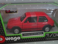 Vw Golf Gti MK1 Rot 1979 Modelauto Ca. 12Cm *Neu* 1:32