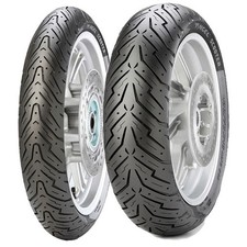 TYRE PAIR PIRELLI 80/90-10 44J + 130/70-12 62P ANGEL SCOOTER