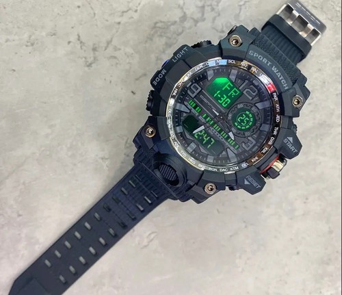 Men Large OVERSIZED Waterproof Digital Sports Military Tactical WRIST WATCH 57mm - Picture 10 of 34