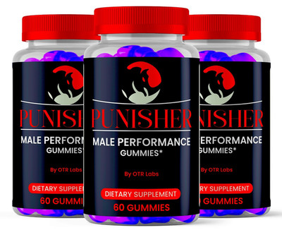 Punisher Gummies, Punisher Male Gummies for Performance Dietary Supplement 180ct