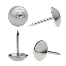 Upholstery Tacks for Furniture 100pcs Decorative Nails 7/16" Silver