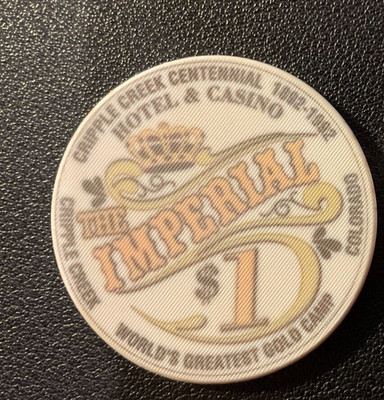 $1  Centennial chip from THE IMPERIAL -  Cripple Creek , Colorado