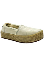 Alpargatas de plataforma de lona blancas TOMS Valencia para mujer