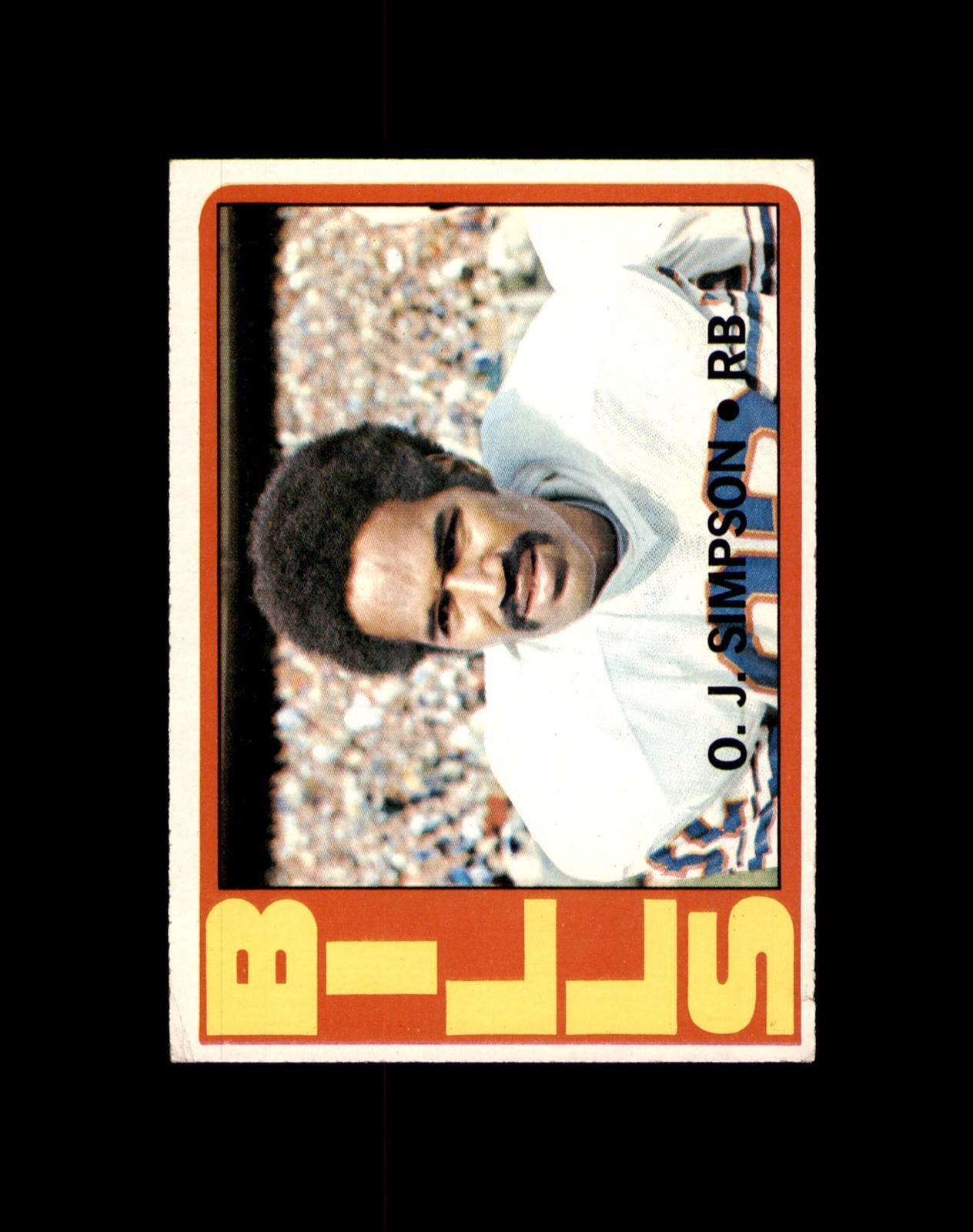 1972 Topps #160 O.J. Simpson Bills creased *044